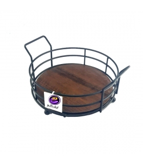 سبد فلزی گرد پذیرایی Round metal basket