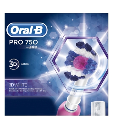 مسواک برقی اورال بی Oral-B PRO 750 3D White Electric Toothbrush