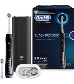 مسواک برقی اورال بی بلوتوث دار Oral-B SmartSeries Black Pro 7000 Bluetooth