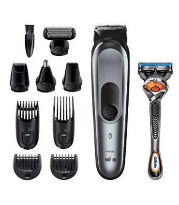 ماشین اصلاح چند منظوره سر و صورت براون به همراه خودتراش Braun All-in-one trimmer MGK7221