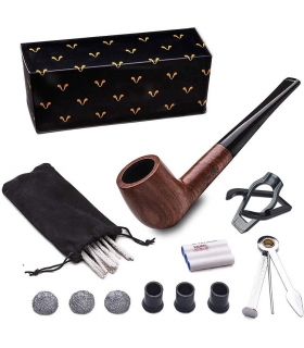 ست پیپ فری بوی دست ساز به همراه کلیه لوازم جانبی Free Boy Tobacco Smoking Pipe, Handmade