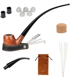 ست پیپ فایر داگ به همراه کلیه لوازم جانبی FIREDOG Tobacco Pipe Kit, Smoking 2-in-1 Churchwarden