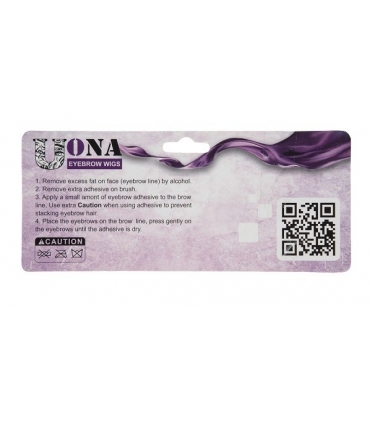 ابروی مصنوعی یونا سه بعدی با تار موی طبیعی (پروتز ابرو) Uona Artificial Eyebrows U10