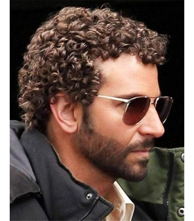 کلاه گیس مردانه سویکینگ فرفری کوتاه Swiking Mens Short Brown Afro Curly Wig