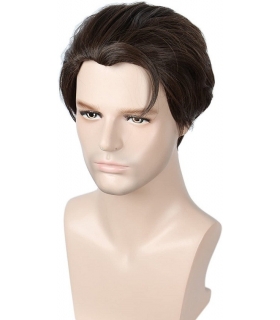 کلاه گیس مردانه لخت و کوتاه Linfairy Short Straight brown Wig