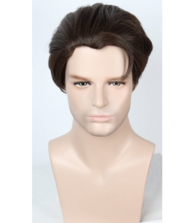 کلاه گیس مردانه لخت و کوتاه Linfairy Short Straight brown Wig