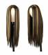 کلاه گیس زنانه بلند لخت هایلایت دار AISI HAIR Brown Mixed Blonde Long Straight Natural Wig