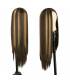 کلاه گیس زنانه بلند لخت هایلایت دار AISI HAIR Brown Mixed Blonde Long Straight Natural Wig