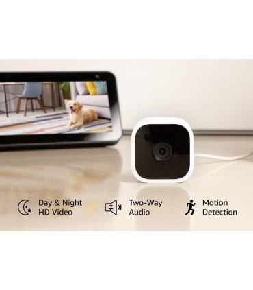 پیجر و دوربین امنیتی کودک بی لینک مینی Blink Mini Compact indoor plug-in smart security camera