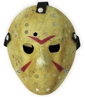 ماسک صورت ججیسون ورهیز زرد CASACLAUSI Jason Mask Cosplay Halloween Costume Mask Prop Horror Hockey Yellow