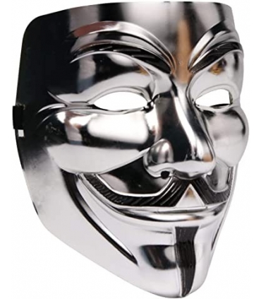 ماسک صورت هکر گای فاکس پک سه عددیMiuion Guy Fawkes Mask -V for Vendetta Halloween 3 Pack