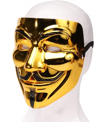 ماسک صورت هکر گای فاکس پک سه عددیMiuion Guy Fawkes Mask -V for Vendetta Halloween 3 Pack