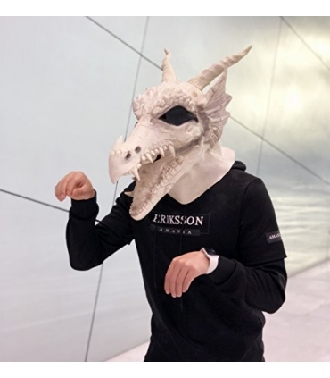 ماسک صورت امزلاب انتقام قلب اژدها (تک شاخ) mazlab Dragonheart Vengeance Mask for Halloween