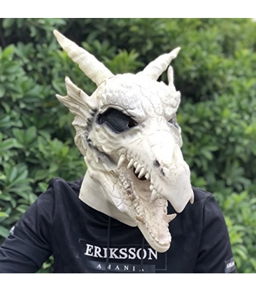 ماسک صورت امزلاب انتقام قلب اژدها (تک شاخ) mazlab Dragonheart Vengeance Mask for Halloween