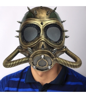 ماسک صورت ماسک استودیو ماسک گاز شیمیایی طلایی MasqStudio Halloween Costume Cosplay Masquerade Gas Mask (Gold)