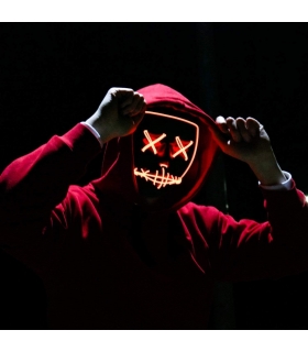 ماسک صورت پاپ ترند چشم ضربدری چراغ دار سه حالته Poptrend Halloween Mask LED Light up Mask