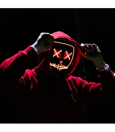 ماسک صورت پاپ ترند چشم ضربدری چراغ دار سه حالته Poptrend Halloween Mask LED Light up Mask