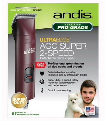 ماشین اصلاح حیوانات اندیس اولترا اج ای جی سی سوپر 2 اسپید Andis UltraEdge AGC Super 2-Speed Animal Clipper 23280