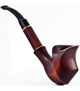 پیپ رویال وودن کالکشن دست ساز Royal wooden collection Long Handcarved Lightweight pear Smoking Pipe