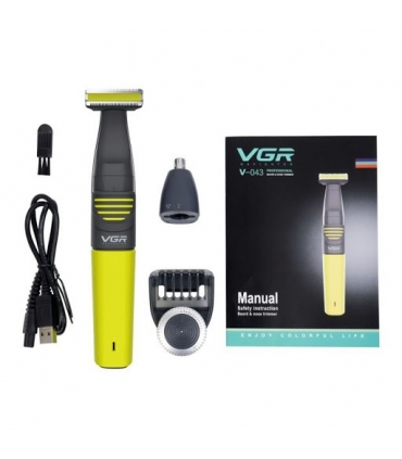 ماشین اصلاح صورت و بدن و بینی وی جی آر VGR V-043 Shaver and Nose Trimmer