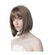 کلاه گیس زنانه رییکو سایز متوسط رنگ میکس خاکستری REECHO 11" Short Bob Wig with bangs Synthetic Hair Grey Mixed