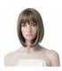 کلاه گیس زنانه رییکو سایز متوسط رنگ میکس خاکستری REECHO 11" Short Bob Wig with bangs Synthetic Hair Grey Mixed