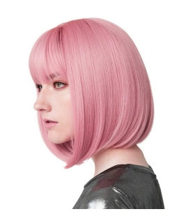 کلاه گیس مصنوعی زنانه رییکو مدل مصری سایز متوسط رنگ صورتی REECHO Wig for Women Princess Pink