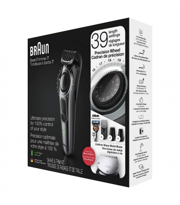 ماشین اصلاح سر و صورت بروان تریمر بدون سیم/ شارژی همراه خود تراش ژیلت Braun BT7240