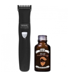 ماشین اصلاح سر و صورت وال شارژی به همراه روغن ریش Wahl 9865-805