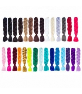 مو تکه ای دو سر باز تک رنگ فانتزی Colored hair extensions