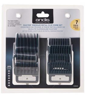ست شانه ماشین اصلاح اندیس فلزی مجموعه 2 عددی Andis 33645 master premium metal clip comb set
