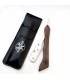 دسته تیغ نوبلیسک چوبی همراه با کیف چرمی Nobelisk Straight Razor