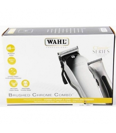 ماشین اصلاح سر و صورت وال کمبو Wahl Taper 2000 & Beret Brushed Chrome Duo