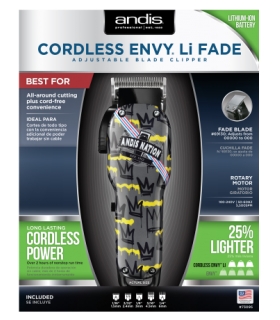 ماشین اصلاح سر و صورت اندیس بی سیم Andis 73095 Nation Cordless Envy Li Fade Domestic