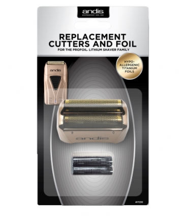 تیغه و توری شیور فویلی اندیس تیتانیوم لیتیوم Andis 17230 ProFoil Copper Lithium Titanium Foil Assembly and Inner Cutters