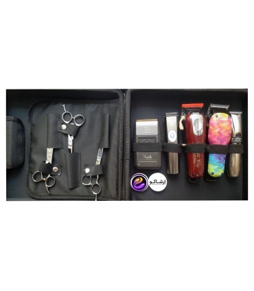 کیف آرایشگری و ابزار اصلاح و پیرایش باربری آمریکن دیزاین barber haircuts shaves america bag