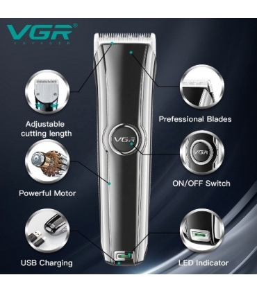 ماشین اصلاح سر و صورت شارژی وی جی آر VGR V-288 Rechargeable Hair Clipper