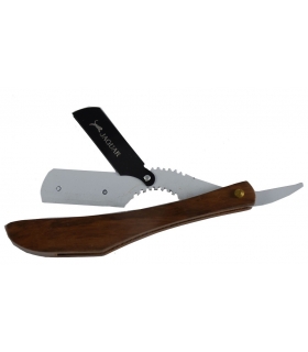دسته تیغ اصلاح جگوار دسته چوبی هلالی Jaguar shaving razor handle