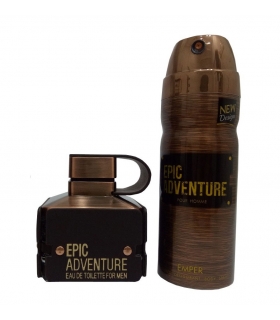 ست عطر و ادکلن و اسپری مردانه امپر اپیک ادونچر ادوتویلت Emper  Epic Adventure Gift Set EDT For Men