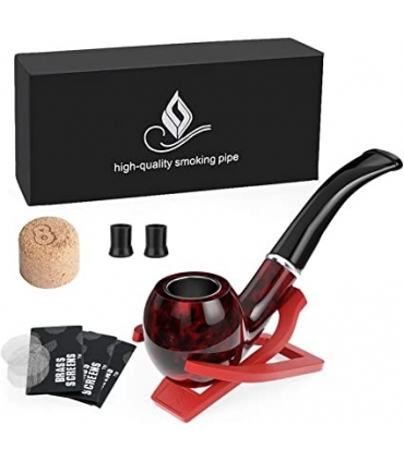 ست پیپ جویولدلف با لوله کلاسیک و پایه تاشو همراه لوازم جانبی Joyoldelf Tobacco Pipe, Classic Smoking Pipe