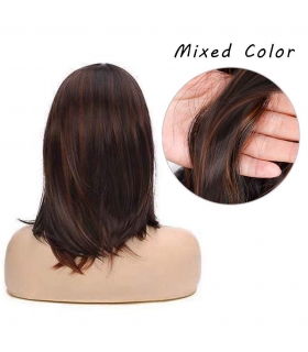 کلاه گیس زنانه سالکس قهوه ای کوتاه Sallcks Short Brown Wig for Women