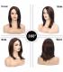 کلاه گیس زنانه سالکس قهوه ای کوتاه Sallcks Short Brown Wig for Women