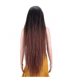 کلاه گیس زنانه فشن آیدل فر آفریقایی آمبره بلند FASHION IDOL Lace Front Dreadlock Wig For Women