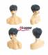 کلاه گیس زنانه یویان موی طبیعی چتری مشکی کوتاه Yviann Human Hair Short Wigs Wigs with Bangs Short