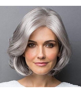 کلاه گیس زنانه بی اس دی موج دار کوتاه نقره ای BeiSD Mix Brown Blonde Synthetic Wigs