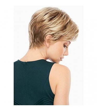 کلاه گیس زنانه بی اس دی بلوند قهوه ای جلو چتری کوتاه BeiSD Mix Brown Blonde Wig Synthetic
