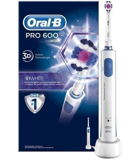 مسواک برقی اورال بی پرو 600 Oral-B Pro 600 White and Clean Electric Rechargeable Toothbrush
