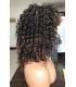 کلاه گیس زنانه فرفری متوسط آمبر بلوند CICI Short Curly Wigs for Women Brown Blonde Mixed Short Afro Curly Wig
