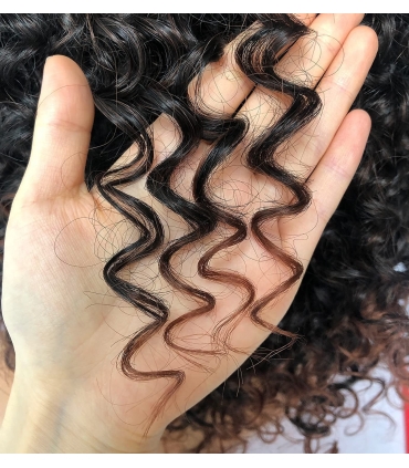 کلاه گیس زنانه فرفری متوسط آمبر بلوند CICI Short Curly Wigs for Women Brown Blonde Mixed Short Afro Curly Wig