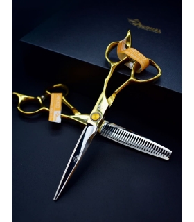 ست دو عددی قیچی آرایشگری رزونال کات و کوتاهی/ پیتاژ سایز 6 اینچ Rezonal RL-2300 & RL-2400